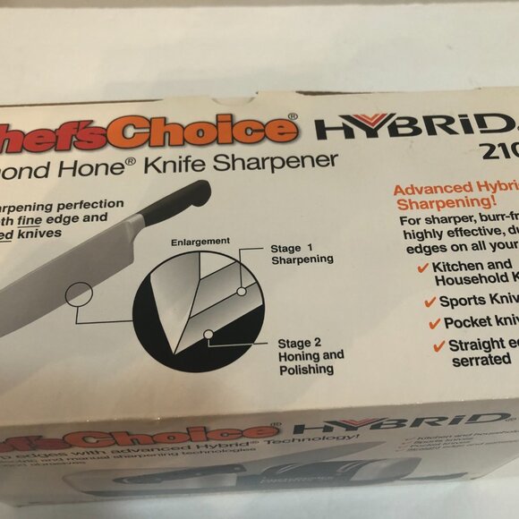 Chef's Choice Diamond Hone Hybrid Knife Sharpener Model 210 NEW - Picture 3 of 10